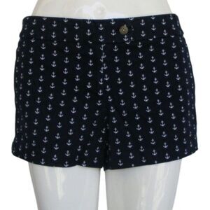 J.Crew Factory Shorts, 8, Chino, Blue, Anchors, Pockets, Zipper
